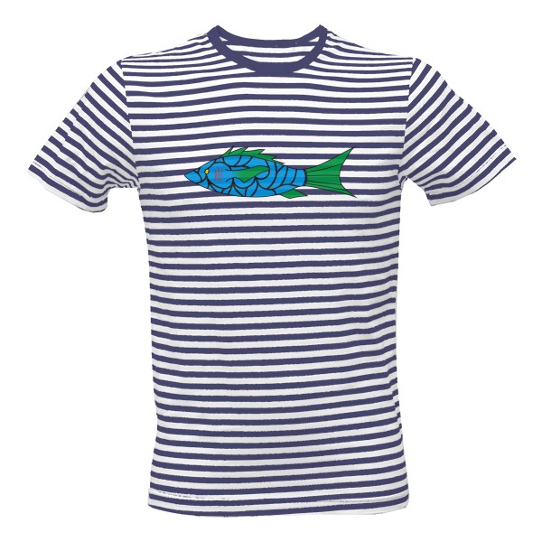 Tričko s potiskem Modrá ryba